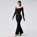 3-Color Seamless Yoga Jumpsuit – High-Waisted Bootcut Leggings For Women (Coffee/Black/Gray, S-L) – Butt-Lifting & Breathable_ecoleips.com