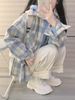 Checkered For Women Spring Autumn New Korean Version Cardigan Jacket With Loose Versatile Temperament, Small And_ecoleips.com