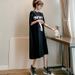 Summer plus Size Backless Maxi T-Shirt Dress for Women Comfortable Oversized Maternity-Friendly Loose Fit Clothing_ecoleips.com