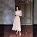 2024 New Fashionable Doll Collar Lace Trim Floral Patchwork Slim Fit Long Dress From Europe And America_ecoleips.com