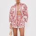 Women's Clothing Home Shorts Printed Cardigan Nine Point Sleeves Loose Bat Sleeve Shirt_ecoleips.com