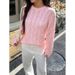 Casual Simple Long Sleeves Solid Color Sweater Elegant Style Knitted Sweater Pullover Fall And Winter_ecoleips.com