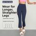 Women's High-Waisted Flared Pants Spring/Summer Seamless Peach Shaped Casual Yoga Pants Hip Lifting Outdoor Sports Nude Feel_ecoleips.com