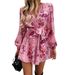 DiYun 2024 Autumn/Winter Foreign Trade European And American Women's Fashion Elegant Color-Block Print_ecoleips.com