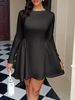 Women Luxury Elegant Evening Party Style Long Sleeve Slim Fit Short Mini Dress For Cocktail Wedding Club Wear_ecoleips.com