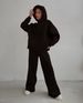 Women's Clothing Women's Loose Fit Hoodie & Jogger Set - Casual Pocket Hoodie With Straight Leg Pants (Black, Khaki, Green, Blue, Rose Red)_ecoleips.com