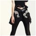 K New High Street Heavy Industry Nail Bead Splicing PU Buckle Waist Cover Half Skirt For Women_ecoleips.com