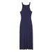 2025 European And American Cross-border Women's Summer Ribbed High-waisted Slim-fit Bodycon Dress With Slit_ecoleips.com