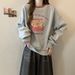 European American Fleece-lined Thickened Hoodless Crew Neck Pullover Sweatshirt For Women, 2024 Autumn And Winter New_ecoleips.com