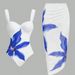 Women's Clothing One Piece Bikini Sexy Sling Flower Print Slim Hip Beach Skirt Swimsuit Female_ecoleips.com