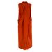 Luxi Elegant V-neck Sleeveless Twisted Waist Slimming For Women, Irregular High-end Hong Kong Style Long Dress 3985_ecoleips.com