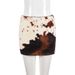 Women's Color Block Fleece Mini Skirt Casual American Style Hot Girl INS Spring Summer Fashion Above Knee Half Skirt_ecoleips.com