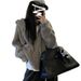 Korean-style Hooded Zip-up Sweater For Women, Autumn/winter 2025 New Model, With A Casual And Sophisticated Feel,_ecoleips.com