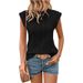 Women's Clothing Round Neck Short Sleeve Loose T Shirt Vest Women_ecoleips.com