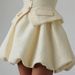 Elegant Bouffant Skirt Set – Short Sleeve Blazer & Mini Skirt (S/M/L, 3D Texture & Princess Style)_ecoleips.com