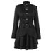 Women's Clothing Women's Autumn Winter Retro Chic Versatile Blazer Top And Stylish Short Skirt Two Piece Commuter Suit Set_ecoleips.com