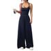 2026 Spring New Women's Clothing: Cross-Border European And American Jumpsuits, Commuting High-Waisted Solid Color_ecoleips.com