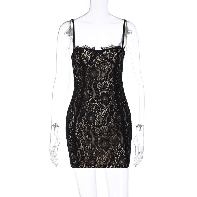 2023 Summer New Fashion Sexy Slim Fit Backless Hip Strap Dress For Women Wholesale_ecoleips.com