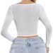 European And American Style Spicy Girl Fishbone Bra Pure Desire Sexy Lace Mesh Long Sleeve Short Square Neck Outerwear_ecoleips.com