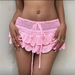 Women's Solid Color Knitted Mini Skirt Sexy Hollowed out Design European And American Style Summer Short Skirt Beach Cover up_ecoleips.com