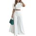 European And American Women's Fashionable Casual Elegant Two Piece Set Short Top And Pants Cross Border New 2026 in Stock_ecoleips.com