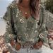 Women's Loose Casual Floral Print Long Sleeve Shirt European American Style 2026 New Retro Top_ecoleips.com