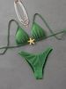 Women's Clothing Summer Back Tie Starfish Accessories Bikini Sexy Beach Split Swimsuit_ecoleips.com