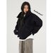 Acestudios Autumn/Winter American Retro Street Style High-end Silhouette Hooded Cardigan Regular Sweatshirt Jacket For_ecoleips.com