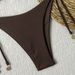 Elegant Solid Color Strapless Bikini Set for Women Halter Tie-Front Two-Piece Swimsuit_ecoleips.com