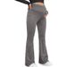 K Pregnant Women Wide-leg Trousers With Crisscross Waistband And High-waisted Casual Slim-fit Maternity Bell-bottom Pants_ecoleips.com