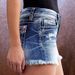 Women's Clothing New Design Women's Fashion Tassel Perforated Denim Shorts_ecoleips.com