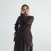 Voya Ensemble Deux Pièces Modeste Musulmane Décontracté – Haut Manches Longues & Jupe Loose Style Abaya Femme_ecoleips.com