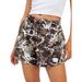Women's Digital 3D Printed Drawstring Shorts European American Style Casual Elastic Waist Fashion Loose Fit Bottoms_ecoleips.com