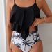 Women's Clothing New Split Swimsuit Bikini Multi Color Floral Halter Neck Bikini Ladies Swimsuit_ecoleips.com