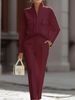 Fashionable Urban Commuter Women's Clothing Set With Pocket Top And Pants_ecoleips.com