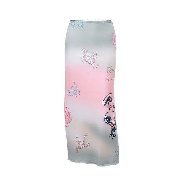 Verve Ins2025 Summer Fashion Women's New Trendy Street Style Gradient Skirt For Women_ecoleips.com
