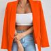 2025s 2025 Red New Small Suit Commuting Spring Autumn Coat Top For Women, Versatile, Fashionable, And Personalized_ecoleips.com