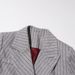 K Retro Lazy Style Suit New Irregular Design Gray Striped Suit Jacket For Women_ecoleips.com