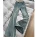 Women's Clothing Retro Flared Jeans Spring And Autumn Small High Waist Slim All Match Flared Trousers_ecoleips.com
