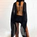 DFQ251128 Sexy Deep V Backless Bodycon Dress – Sheer Mesh Long Sleeve Mini Dress For Women_ecoleips.com