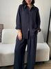 Women's Clothing Double Zipper Suit Long Sleeve Casual High End 2 Piece Set Lazy Loose Two Piece Set_ecoleips.com