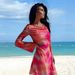 Women's Casual Lace Top Mesh Skirt Beach Robe Street Style Design Fashion_ecoleips.com