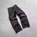 Women's Clothing Retro Flame Stitching Wide Leg Jeans Y2k Hip Hop Punk Raw Edge Embroidery Jeans_ecoleips.com