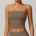 Women's Clothing Strapless Tube Top Sexy Beautiful Back Sports Underwear Female Shockproof Quick Drying Fitness Yoga Top_ecoleips.com