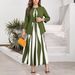 Women's Casual Geometric Pattern Long Dress Set Style Summer Autumn New Arrival Plus Size Clothes_ecoleips.com