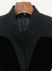 K New Fashionable Slim Fit Structured Velvet Patchwork Suit Jacket_ecoleips.com