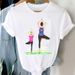 Women's Tops, Simple Harajuku Style, Mother's Day Themed White Short-sleeve T-shirt For Women_ecoleips.com