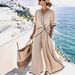 Women's Clothing Women's Solid Color Short Sleeved Jumpsuit Autumn Versatile Simple Style For Formal & Casual For Women_ecoleips.com