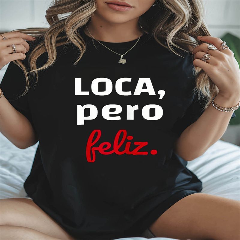 Ladies Summer T-Shirt Casual Cute Print Fashion round Neck Short Sleeve Women's Top_ecoleips.com