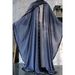 Women's Clothing Modest Abaya Dress Elegant Lace-Trimmed Beaded Abaya Dress – Modest Long Sleeve Open Front Muslim Gown With Belt (One Size, Blue)_ecoleips.com